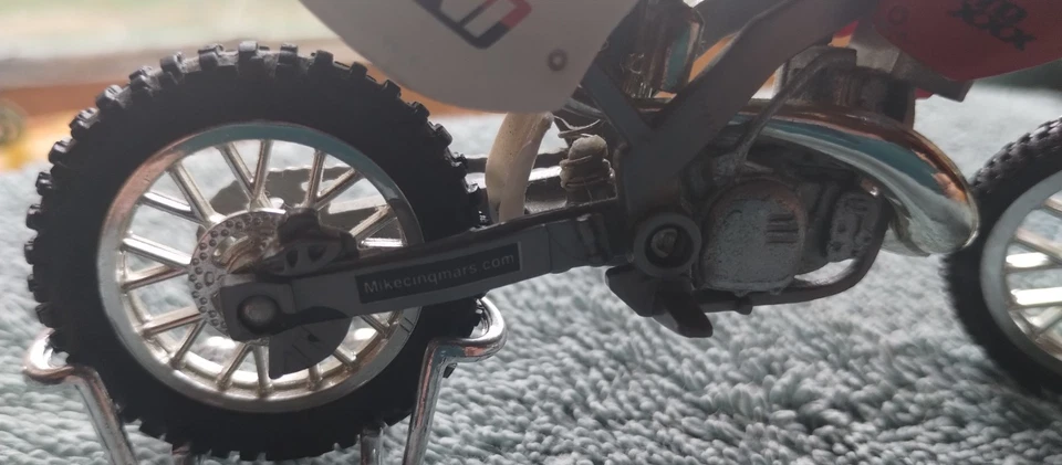 Road Champs MXS Mike Cinqmars Jakks Honda Cr 250 Rare Moto x Dirt Bike Toy - Image 2 of 4