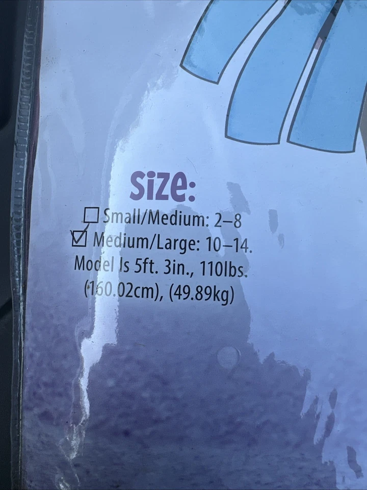 Fun World Womens Paper Doll Costume Dress medium / Large 10-14 - Image 3 of 4