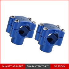 2 Stücke Blau Motorrad Universal Fat Bar Lenker Riser Schellen Fit 28mm Griff