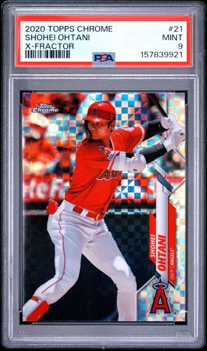 2020 Topps Chrome Shohei Ohtani X-Fractor Refractor PSA 9 Los Angeles Angels