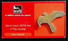 RSPB Pin Badge - Silver Hen