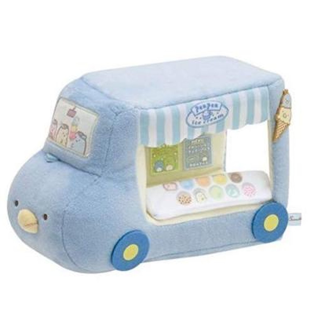 San-X Sumikko Gurashi Ice Cream Blue Wagon Stuffed Plush Doll Soft Toy Car Japan