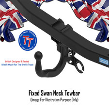 Tow-Trust Fixed Swan Neck Towbar For Volkswagen Golf Mk 7 Hatchback 2012 - 2017