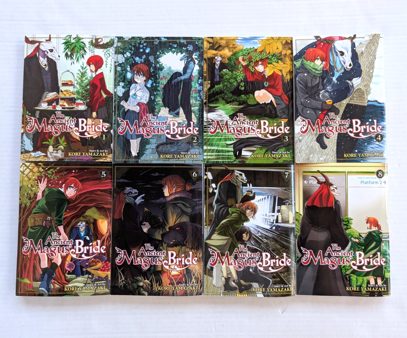 The Ancient Magus Bride Manga Lot Vol 1-8 English Kore Yamazaki 1st Printings