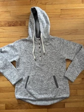 Mia & Tess Pullover Cozy Hooded Fleece Knit Sweater Size  XL