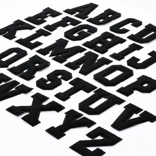 Waydress 26 Pcs Chenille Letter Iron on Patches 2.8 Inch Sew On Chenille A-Z