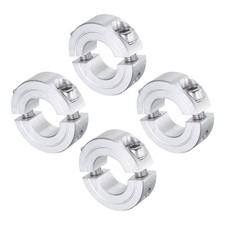 4 Set Double Split Shaft Collar 3/4" Bore Aluminum Clamping Collar 1-1/2" OD