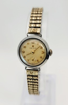 WatchVintage Seiko Small Seconds Manual Wind Watch S Logo Ref 8061 Japan AS-IS