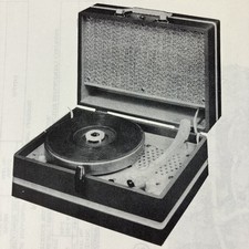 1957 Philco Record Player E-1351 53 Wire Schematic Repair Manual Sams Photofact