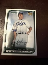 2008 Bowman Chrome Evan Longoria Rookie Card #216 Tampa Bay Rays RC. rookie card picture