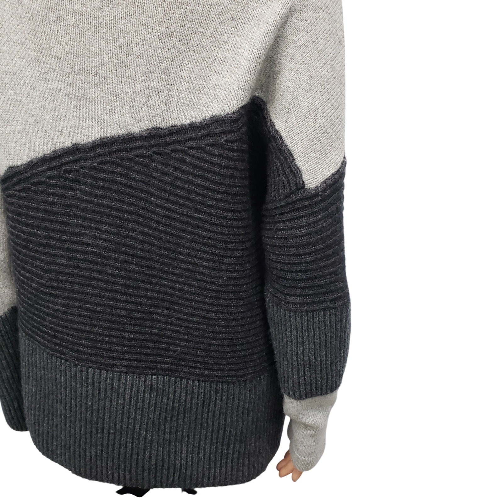 French Connection Patchwork Mock Neck Sweater Siz… - image 11