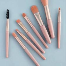 8 Pcs Makeup Brush Set Buffer Powder Contour Eyeshadow with Best Pouch Brushes