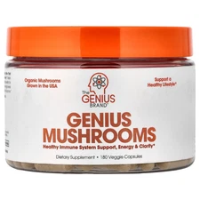 Genius Mushrooms, 180 Veggie Capsules