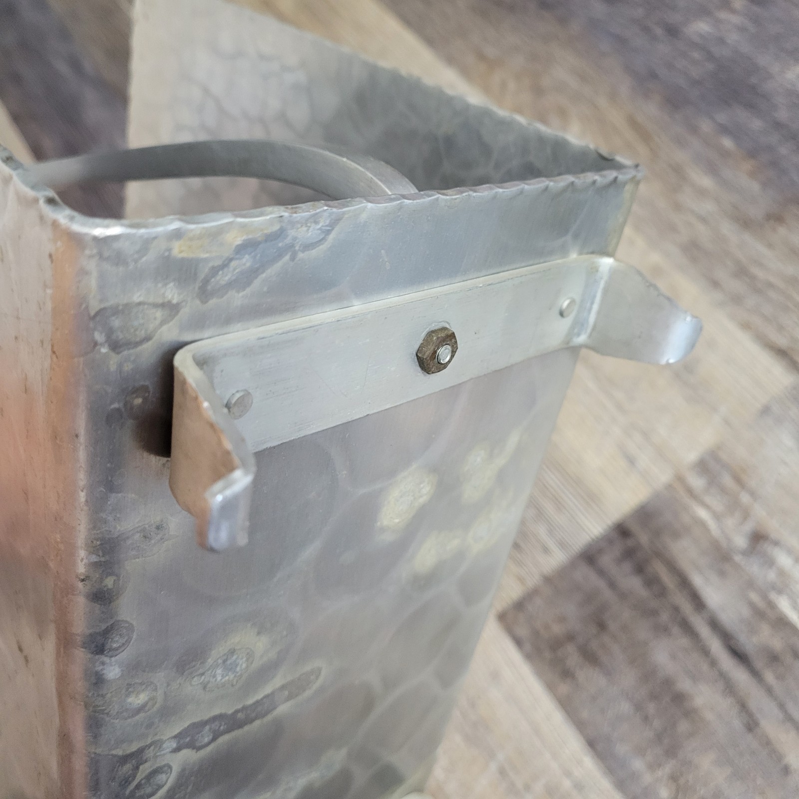 Vtg RARE Arthur Armour Butterfly Dogwood Magazine Rack Stand Holder Aluminum