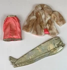 Vintage BARBIE FAB FUR #1493 Fur Coat, Boots and Shirt