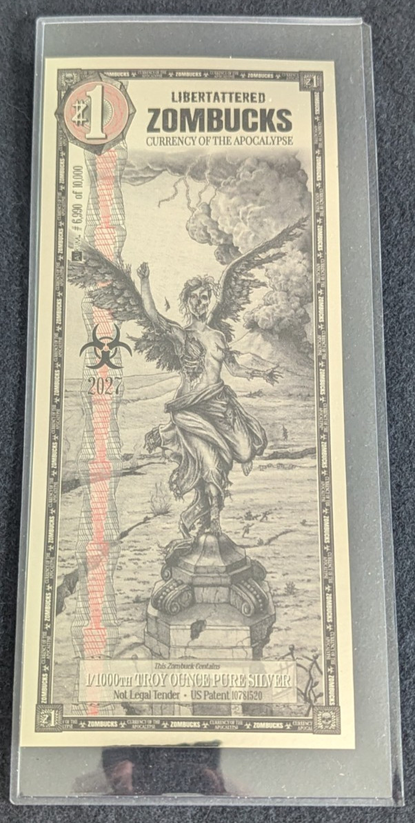 Libertattered Zombucks World Silver Note