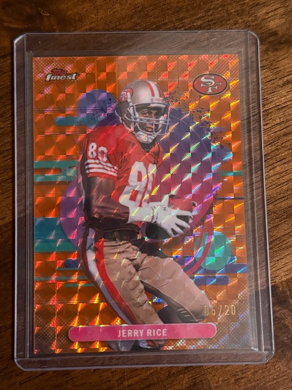 2025 Topps Finest Jerry Rice #200 San Francisco 49ers Finest Performance /20