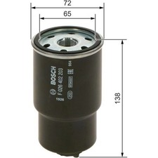 Bosch F 026 402 203 Kraftstofffilter für MAZDA 2 CX 3 DK DL DJ Partikelfilter
