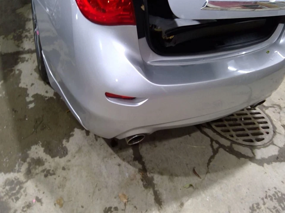 (LOCAL PICKUP ONLY) Rear Bumper Without Park Assist Fits 14-17 INFINITI Q50 9783 - Image 2 of 4