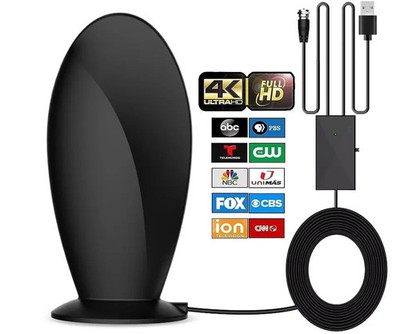 900 Miles Digital HDTV Antenna 4K/1080P Freeview TV Aerial with Signal Amplifier