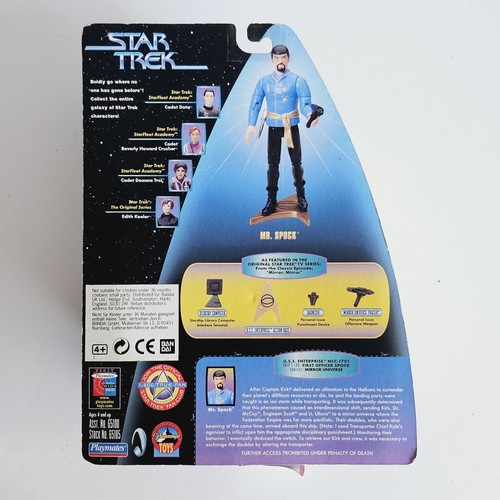 Playmates Star Trek Warp Factor Series 3 Mr Spock 4.75" Figure 1997 New Boxed - Picture 5 of 5