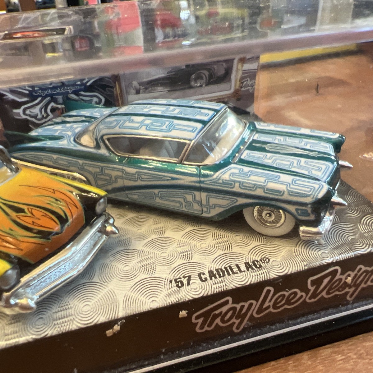 Hot Wheels 100% Troy Lee Designs Go-Mad and '57 Cadillac