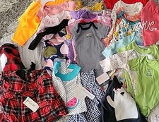 12 Piece Baby Girl 3  3-6 Month Clothes Random Lot Bundle 10 used  2 NWT