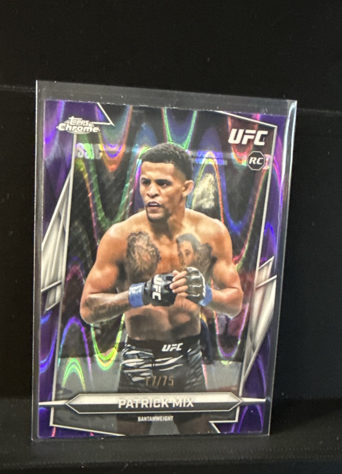 2026 Topps Chrome Patrick Mix UFC Purple Raywave /75 Rc #9