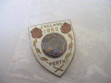 England : Enamel Team Pin : British Empire & Commonwealth Games Perth 1962