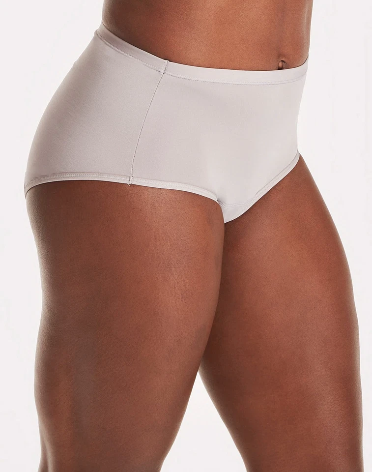 Hanes Women's Brief 3-Pack Fresh & Dry Leak Protection Liner Underwear Assorted - Image 4 of 4