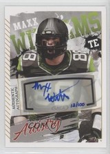 2015 Sage Hit Artistry Auto 12/100 Maxx Williams #AA-10 Auto 0af