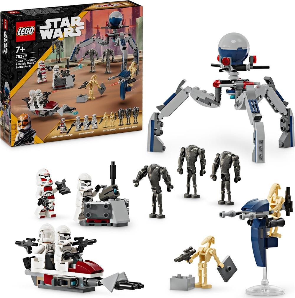 75372 Star Wars Battle PACK Clone Trooper e Battle Droid - Lego - 1