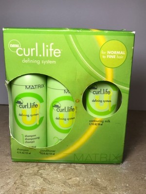 NIB Matrix Curl Life Defining System Trio Set Normal To Fine Hair