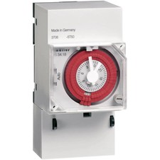 Müller Hutschienen-Zeitschaltuhr Schaltuhr analog grau 12V 24V 48V
