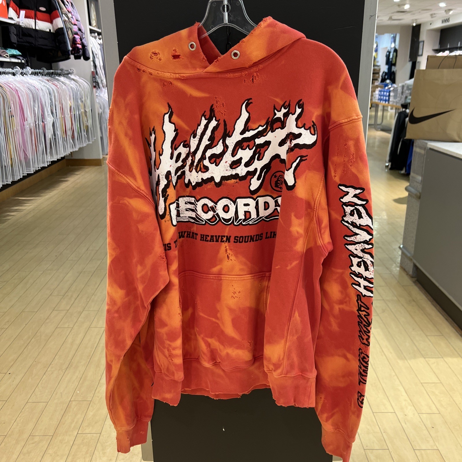 Hellstar Records Lava Washed Hoodie Size Large
