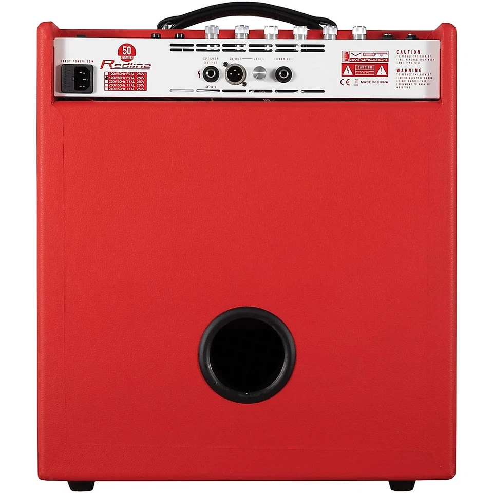 VHT RedLine 50B 50W 1x12 Bass Combo Amplifier Red - Image 2 of 3