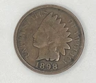 VINTAGE FINE CONDITION 1898 INDIAN HEAD CENT-OLD US COIN-JUL636