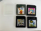 Game Boy Lot 4 Games Winnie Pooh Barbie Ocean Toy Story 2 Bug's Life Tested