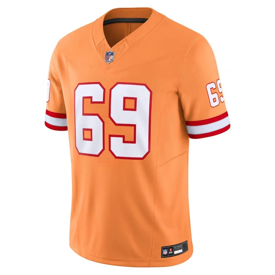 NWT Men's Buccaneers 2025 Orange Retro Game Jersey