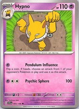 Hypno Scarlet & Violet 083/198 Uncommon Pokemon Near Mint Pokemon Card