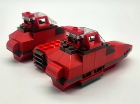 Vintage 2002 LEGO STAR WARS Twin-Pod Cloud Car Set 7119 - Complete with manual