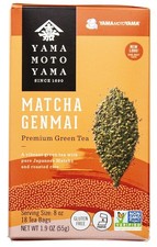 Japanese Yamamotoyama Matcha Genmai Roasted Rice Premium Green Tea 18 Tea Bags 