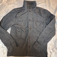 Vans Jacket Mens Small Utility Workwear Button Zip Pockets Lightweight