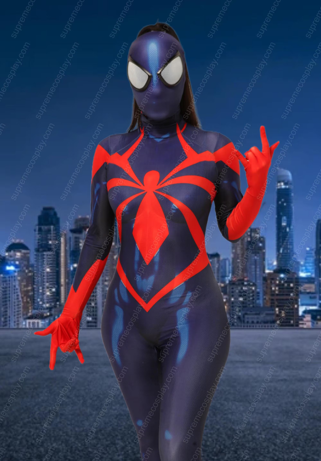 Disfraz de mujer araña Mattie Franklin cosplay