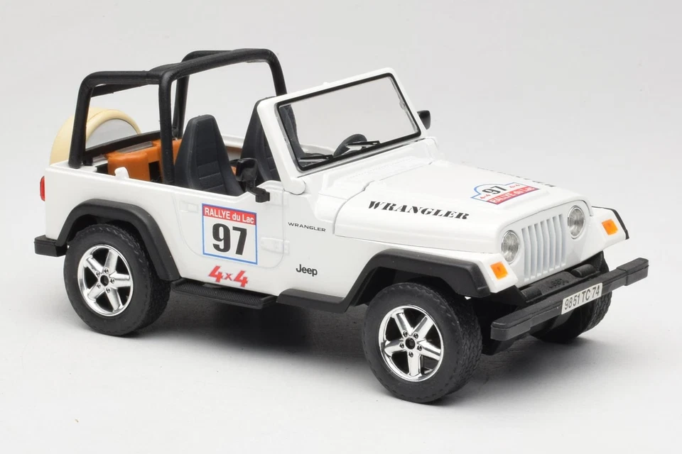 9012 Jeep Wrangler Rallye n97 Beige Solido 1:18 - Immagine 4 di 4