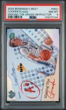 2024 BOWMAN UNIVERSITY BEST MAKING THE GRADE REFRACTOR #MG1 COOPER FLAGG PSA 8