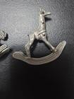 2 Vintage Rocking Pewter Spoontiques 1982 Giraffe And Unicorn — photo 5
