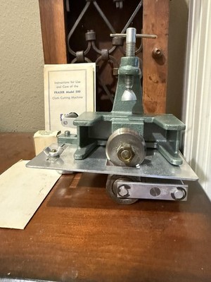 Vintage Harry M Fraser Model 500-1 Cloth Cutting Machine Rag Rug Cutter 