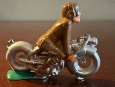 Vintage Manoil M81A 52 Motorcycle Rider Number Over Rear Wheel Motor Vari.  NM!