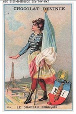 CAR-AHLP22-1133-CHROMOS Devinck Chocolat Devinck - Franz&ouml;sische Flagge